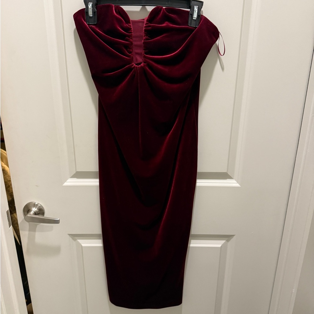 ASTR the Label Burgundy Velvet Dress